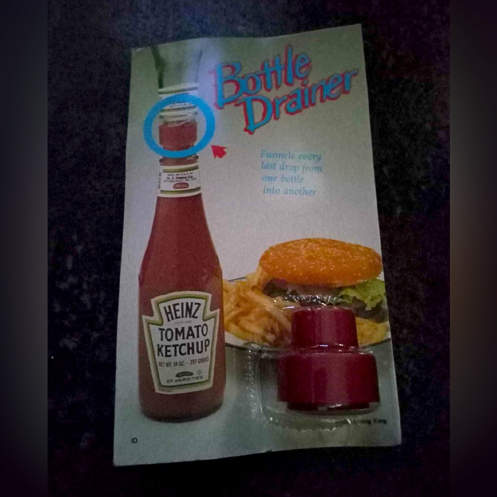New! Vintage! Bottle Drainer